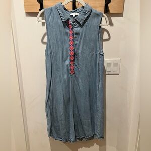 Spense Light Blue Denim Tunic Dress